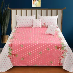 300 TC Cotton King Printed Flat Bedsheet-picture-28