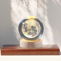 Crystal Ball Night LED Lamp With Base For Living Room Ornament Moon Table Lamp-image-23