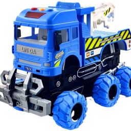 Rescue Tow Truck Realistic Friction Powered Toy Push & Go Tow Truck Toy-30