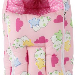 Printed Cotton Baby Carry Bed for New Born Babies & Infants 0-6 Months 2 in 1 Sleeping Bag-3