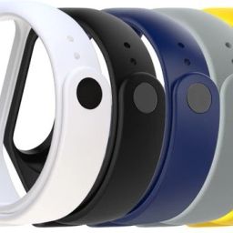 AUDICE Mi Band 3/4 strap combo Combo of 6 pack Xiaomi Mi Band 3 Strap and Mi Band 4 Strap Watch band Silicone Strap Colour Band Bracelet (Not Compatible with Mi Band 1/2) Smart Band Strap Smart Band Strap-8
