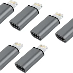 FKU (6PC) USB C Female to Lightning Male Adapter for iPhone USB Adapter-11