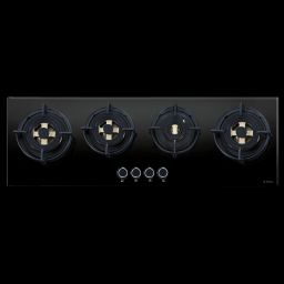 elica DFS FB MFC 4B 100 DX Glass Top 4 Burner Automatic Hob (Cast Iron Pan Support with Heat Guard, Black)-image-9