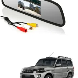 Rear View 4.3 Inch TFT LCD Monitor Mirror Screen Display For Reverse Parking and Rear View Black LCD (10.922 cm) a121 Black LCD-image-98