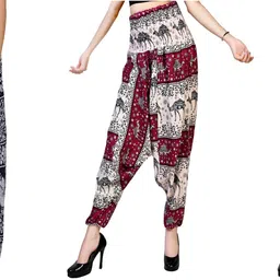 narnari Printed Rayon Women Harem Pants-picture-40