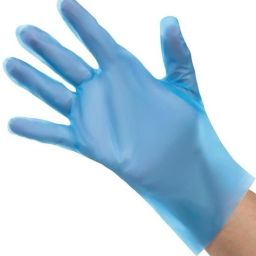 blue disposable TPE gloves pack of 200pcs Polyester Safety Gloves-image-28