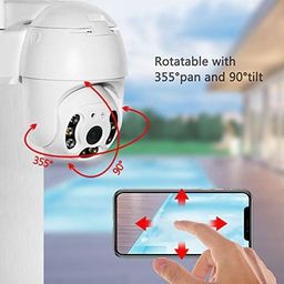 CAMERA DEKHO Wi-Fi Smart Outdoor 360° PTZ Camera with Live Monitoring| Two-Way Audio| Motion Detection| Alarm |SD Card Recording|_134_132 image 2