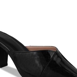 Try Me Pointed Toe Shimmered Block Mules image 5