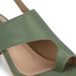 PANAHI One Toe Block Heel Mules image 2