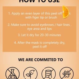 MANCODE Brightening Vitamin C Peel Off Mask For Deep Cleansing - 100 ml image 3