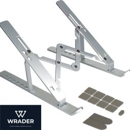 WRADER Aluminium Laptop Stand Adjustable Aluminum Laptop Stand Notebook Stand Compatible with All 10 inch to 15.6 inch Laptops and Tablets Laptop Stand-image-75