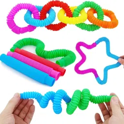 12 pcs Pop Tubes Sensory Fidget Toy for Kids Stress Relief Sensory Toys Pop Tube-image-62
