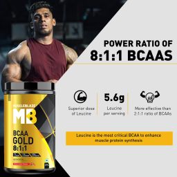 muscleblaze BCAA Gold 8:1:1 with Higher Leucine, Electrolytes, Glutamine BCAA image 2
