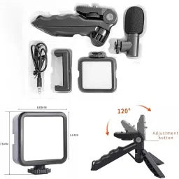 FITRIC AL-2 Vlogging Kit Recording YouTube Videos, Podcasting, Content Creation Monopod Tripod Kit, Monopod Kit, Tripod image 4