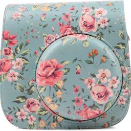 Caiul Pu Leather Mini 9, Mini 8 (Blue roses)Camera Bag-image-34