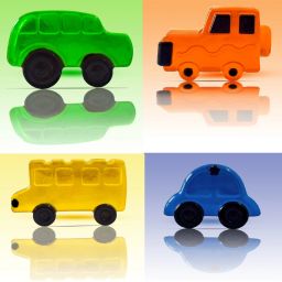 Handmade Kids Organic Toy Car Soap 40 gms.x4 (Pack of 4)-image-26