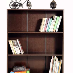 Muvo Engineered Wood Open Book Shelf-17