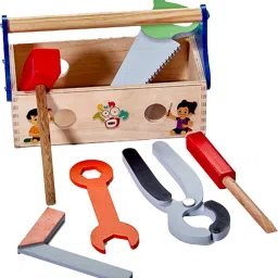 Learning Wooden Terrific Tool Kit Pretend Play Repair Box Toys for Kids-image-53