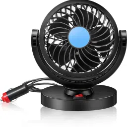 Car Fan 12V 360° High Speed Quiet Strong Dashboard Auto Cooling Air Fan-SHF01 Car Interior Fan-26