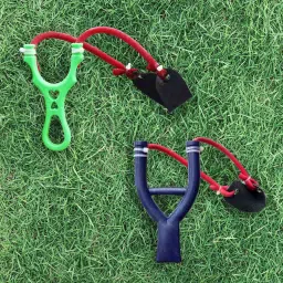 Outdoor Target Practice Gulel Set | Strong Rubber Band Slingshots | Pack of 2 Slingshot-image-39