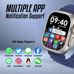 PunnkFunnk T800 ultra Series 8 with AI assistant, bluetooth calling and fitness tracker Smartwatch image 5