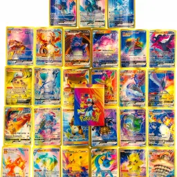 Pokemon New Series 3D Flash Shining V, VMAX, GX, EX, Basic Cards For Kids(55pcs)-12
