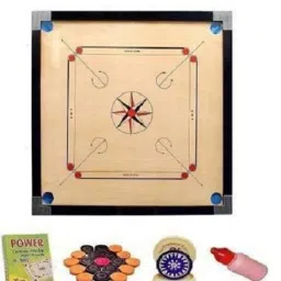 - Full Size(,Size: 32 X 32 Inch, Border: 1.5 Inch) 81.28 cm Carrom Board-image-23