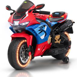 Hetong Battery Operated Bike for Kids Ride on Toy with USB Bluetooth LED Lights Bike Battery Operated Ride On-image-60