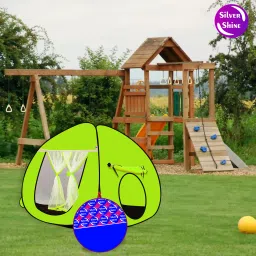 Multi Purpose Foldable delightful Patterns Popup Kids Play Tent House-picture-3