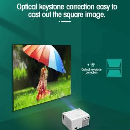 Omex M18 Android FHD 1920×1080p HD New 5G Wifi, bluetooth 4D Correction (4000 lm / 2 Speaker / Wireless / Remote Controller) Portable Projector image 2