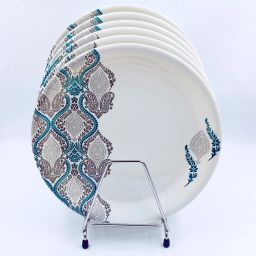 Melamine Printed Dinner Plate Round Serving Plate Glossy Finish 10.5 Inch Dinner Plate-19