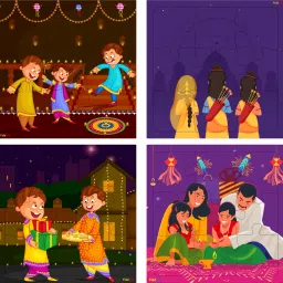 Wood Jigsaw Puzzles for Kids & Children -9 Pieces Age 3+ (Diwali Gift Pack of-image-6