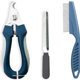 Proffesional 2 in 1 Dog Nail Cutter with Nail Filer & Flea Comb Grinder Nail Clipper-image-16