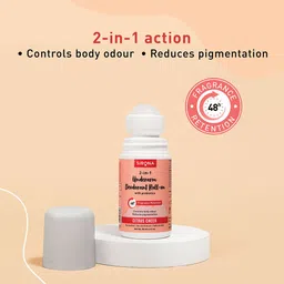 Sirona Set of 2 2-in-1 Underarm Roll On Deodorants with Prebiotics 50 ml Each-  Citrus Cheer + Oud Allure image 2