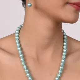 RATNAVALI JEWELS Gold-Plated Pearls Beaded Jewellery Set-51