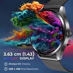 TITAN Crest Smartwatch with Bluetooth Calling (36.3mm AMOLED Display, IP68 Water Resistant, Brown Strap) image 5