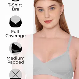 KOMLI Pack Of 3 Full Coverage Lightly Padded Bra All Day Comfort image 3