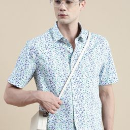 INVICTUS Printed Comfort Slim Fit Floral Opaque Cotton Casual Shirt-image-63