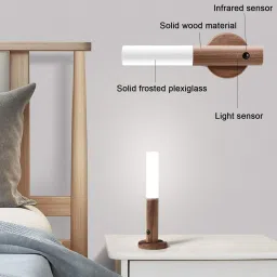 SKYZONE Motion Sensor Night Lights with Magnet Body Sensor for Hallway, Rechargeable Led Smart Sensor Light image 5