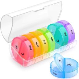 07 Portable Medicine Tablets Organizer Case Travel Pill Box For 07 days|1 Pcs Pill Box-10