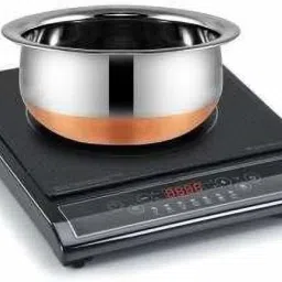 nirvika Stainless Steel Serving Bowl Stainless Steel Handi Set Copper Bottom handi set of 5 Cookware/ Container/pot pan/patila/bhagona/Serving bowl/biryani cook & serve Set With Lids (Stainless Steel, Copper, Induction Bottom) Capacity 400 ML 650 ML and 800 ML 1200 ML,1600 ml image 4