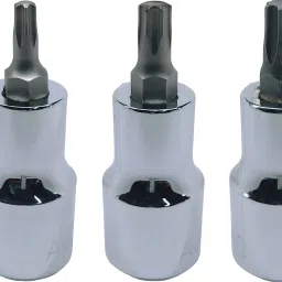 T-10+T-25+T-35+T-40, Hardened Chrome Vanadium Steel, Torx-Bit-Socket Socket Set-79