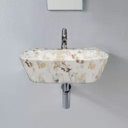 2 in 1 Table Top & Wall Mount Premium Ceramic Wash Basin(M.01) (16*12*5) (16*12*5)(DD2-1001) Wall Hung Basin-image-36