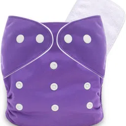 Washable And Re-usable Cloth Diapers,Adjustable Size (Purple) With 1 White Insert-11