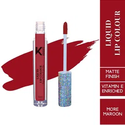 KINDED Vitamin E Enriched Long Lasting Matte Liquid Lip Colour 6 ml - More Maroon 09-33