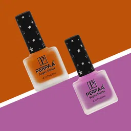 PERPAA Set Of 2 Super Matte Quick-Dry & Long Lasting Nail Polish - 6 ml Each-11