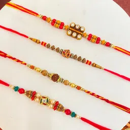home delight Designer 4 Rakhi set 17 Assorted Rakhi Set-picture-24