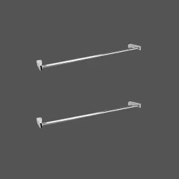 Durable Towel Stand (Pack of 2) 24 inch 2 Bar Towel Rod-image-96