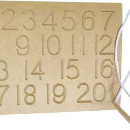 Educational 1-20 Wooden Numbers Tracing Board Learning Counting Slate Puzzle-image-12