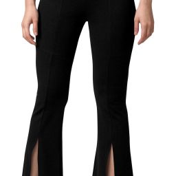 Women Regular Fit Black Cotton Blend Trousers-image-67